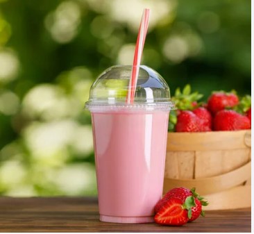 Strawberry Fruity Milkshake 475ml